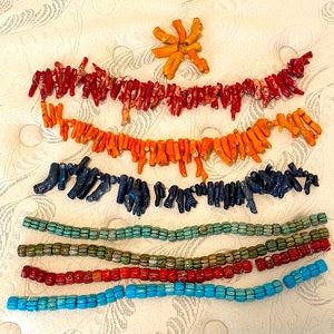 Lot of Jewelry Grade Natural Coral Beads